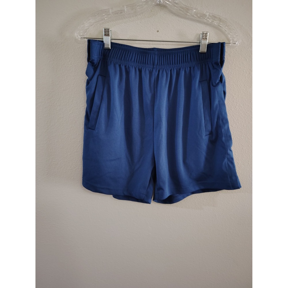 Deyeek Blue Athletic Running Shorts Elastic Waist Side Pockets Womens Small